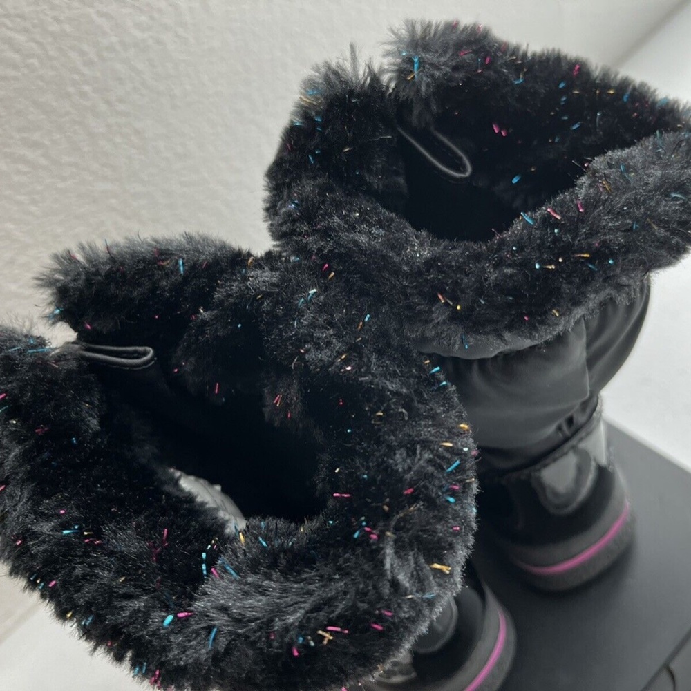 Host Pick! totes Allison Toddler Girls Sparkle, Waterproof Winter Boots 6T - Picture 8 of 9